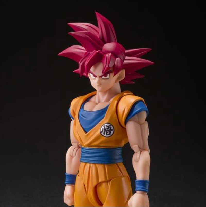 Dragon Ball Super - Figurine Son Goku saiyan god - s.h.figuarts  -  DRAGON BALL Z