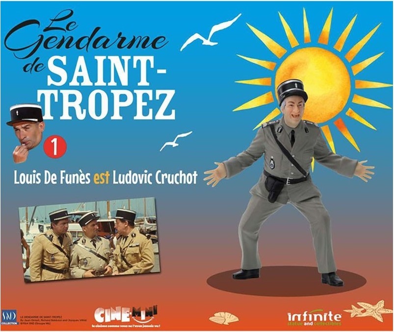 Le gendarme de Saint-Tropez - Figurine Louis de Funes en ludovic cruchot  - CINÉMA & SÉRIES TV