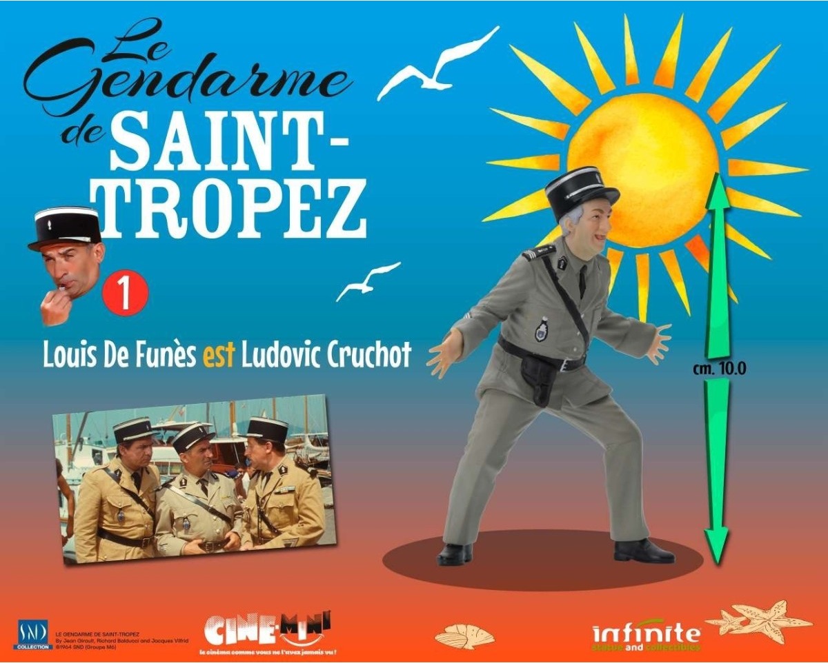 Le gendarme de Saint-Tropez - Figurine Louis de Funes en ludovic cruchot  - CINÉMA & SÉRIES TV