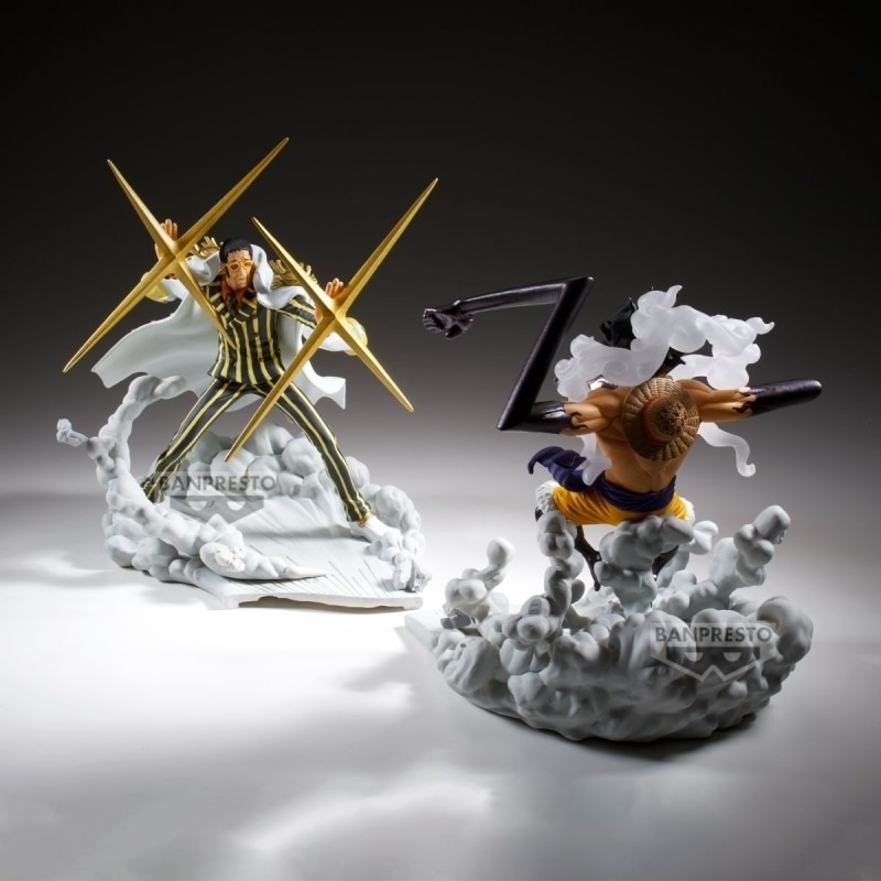 One Piece - Set 2 Figurines Luffy vs Borsalino - Senkozekkei  -  ONE PIECE