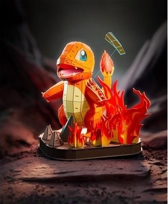 Pokémon - Puzzle 4D Build Salameche  - AUTRES FIGURINES