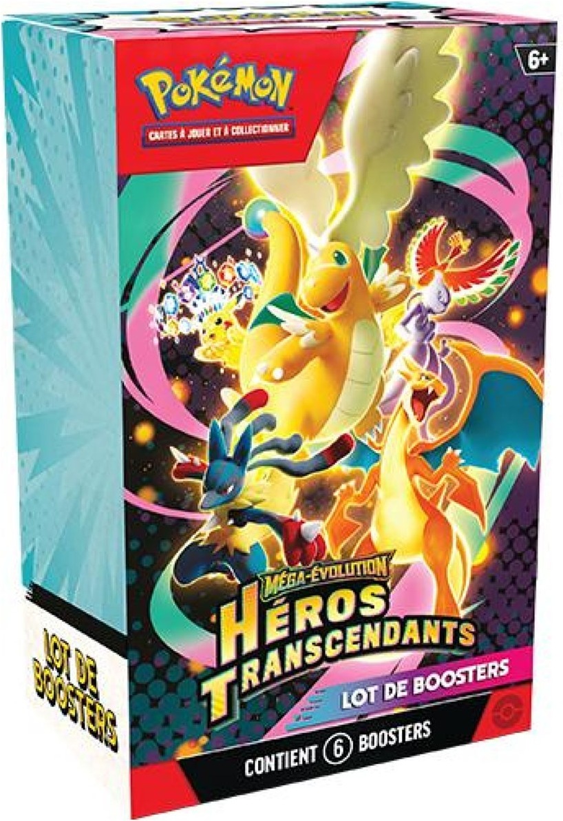 Pokémon - Bundle 6 Boosters ME2.5 Méga-Évolution Héros Transcendants  - Cartes à collectionner