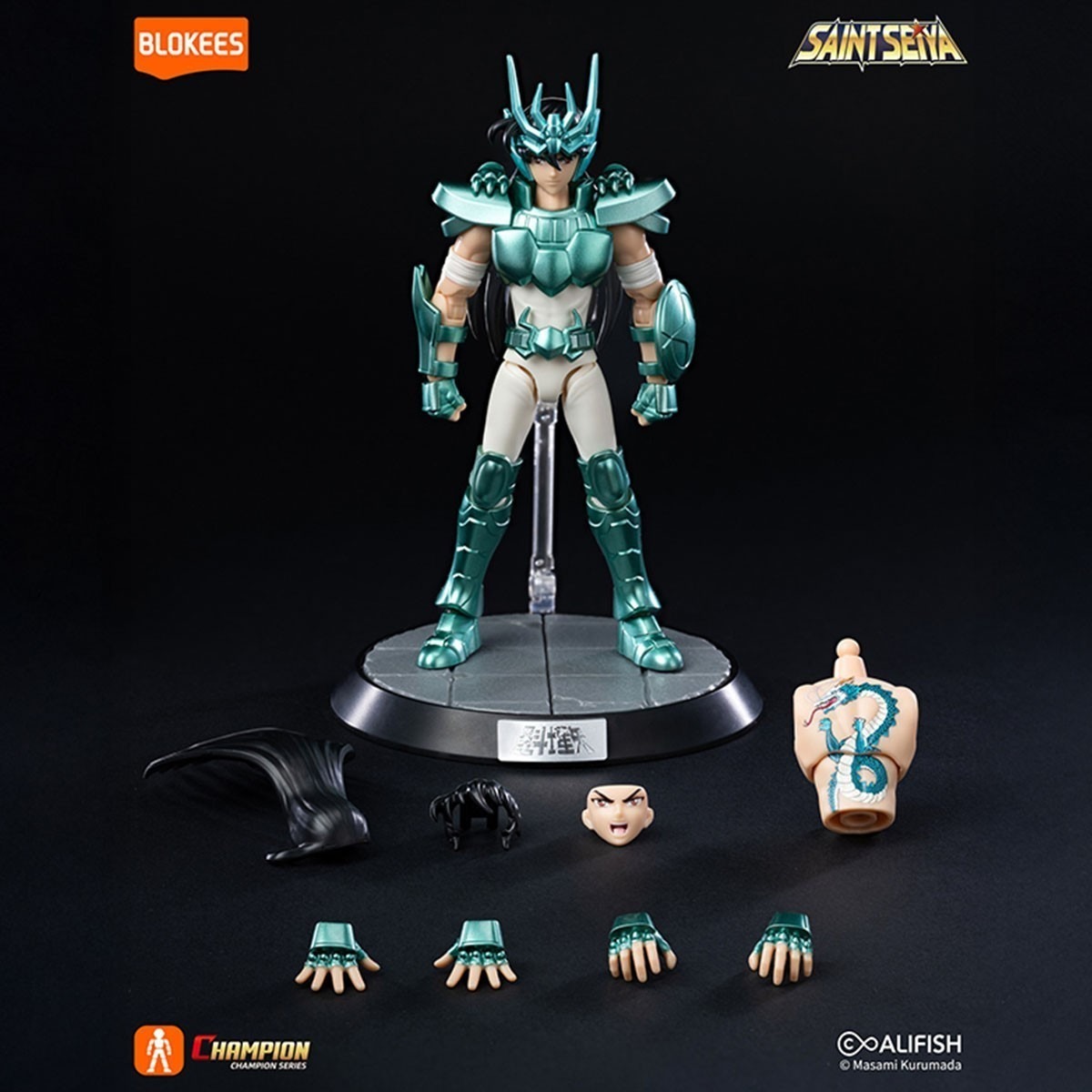 Saint Seiya - Maquette Blokees Shiryu du Dragon - Champion Class  -  SAINT SEIYA