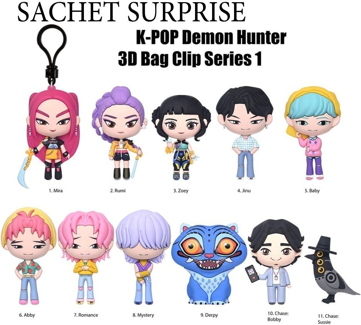 K-Pop Demon Hunters - Porte-clés Figurine K-Pop Demon Hunters - Sachet mystère  - AUTRES GOODIES