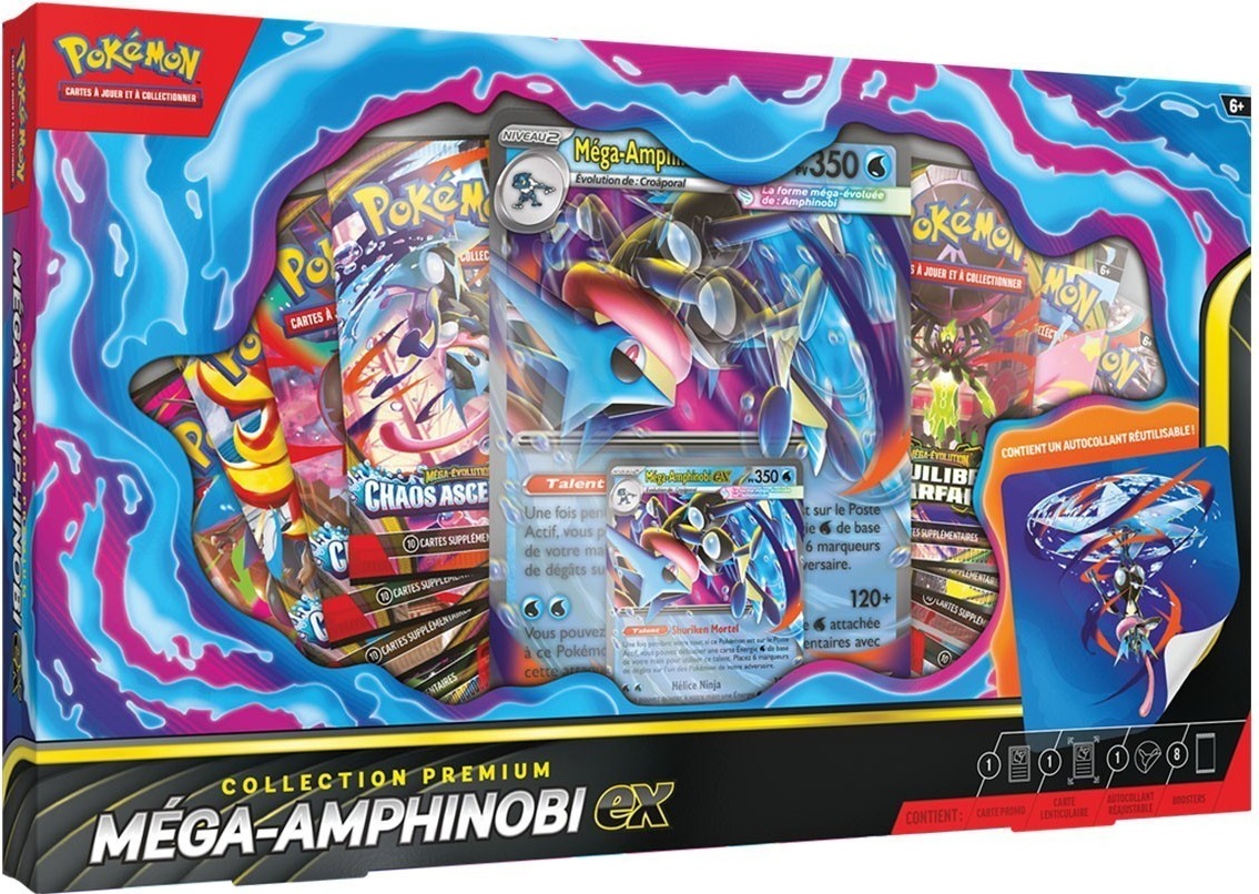 Pokémon - Coffret Premium 8B - Mega-Anphinobi Ex  - Cartes à collectionner