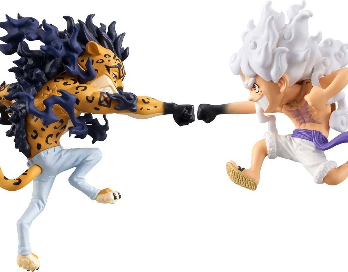 One Piece - Set de 2 Figurines Luffy Gear 5 vs Rob Lucci - Egghead Vol 3  -  ONE PIECE