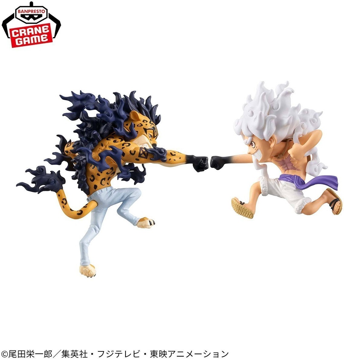 One Piece - Set de 2 Figurines Luffy Gear 5 vs Rob Lucci - Egghead Vol 3  -  ONE PIECE