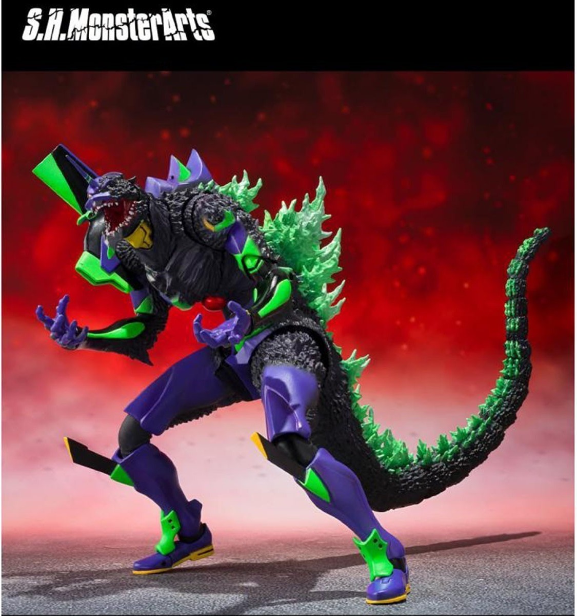 Godzilla x Evangelion - Test Type Eva-01 Awakening form - S.H Monsterarts  - AUTRES FIGURINES