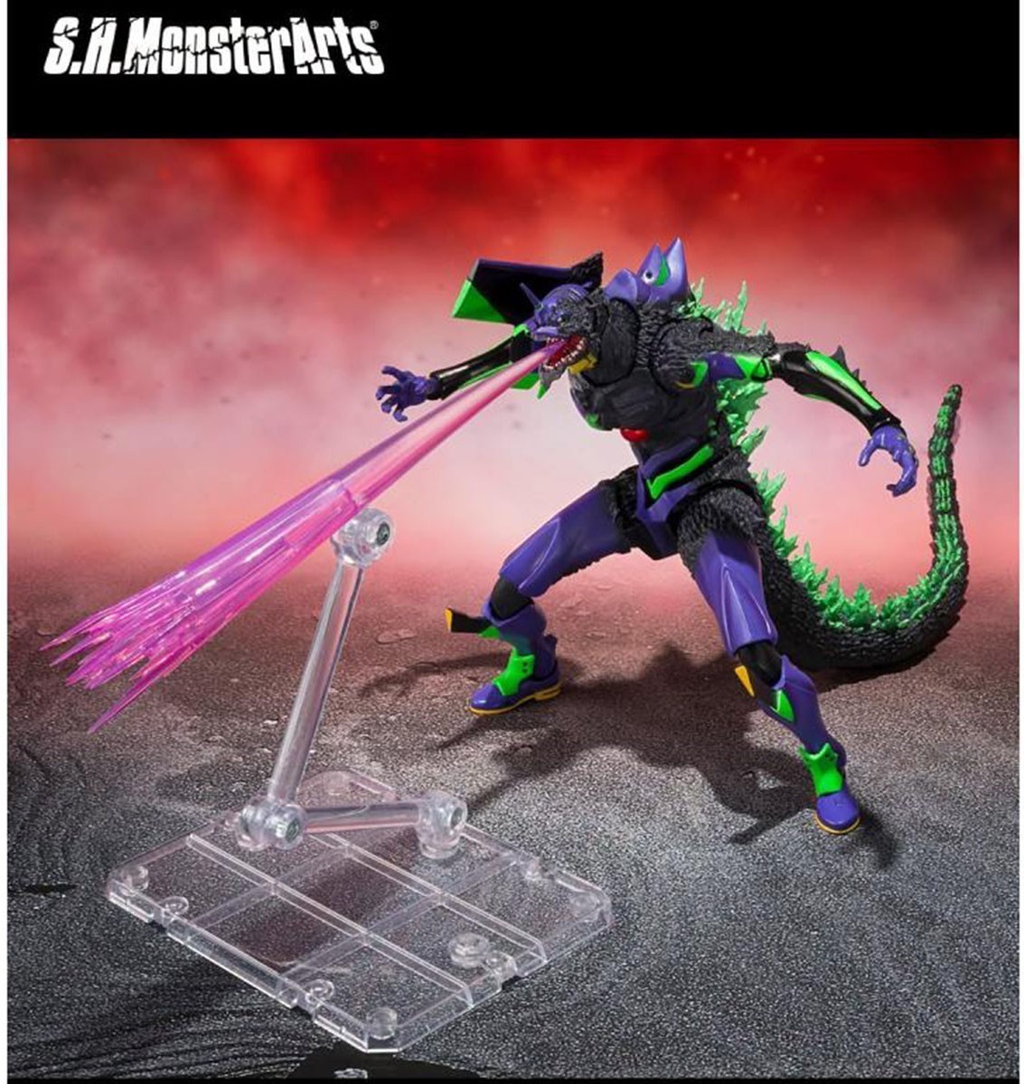 Godzilla x Evangelion - Test Type Eva-01 Awakening form - S.H Monsterarts  - AUTRES FIGURINES