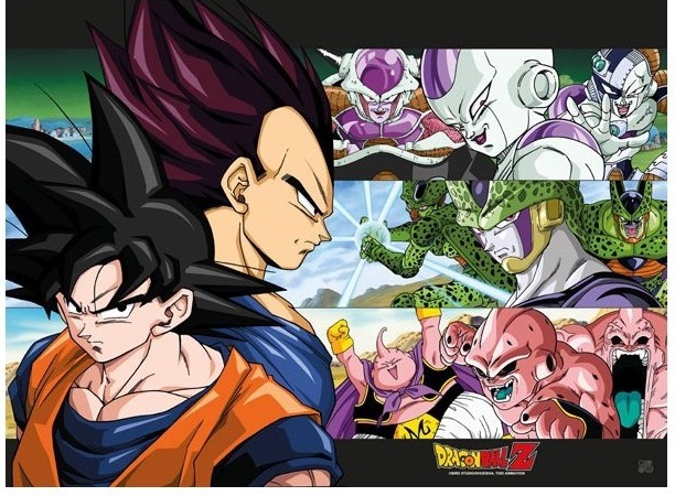 Dragon Ball Z - Poster Sangoku & Ennemis  - Goodies DBZ