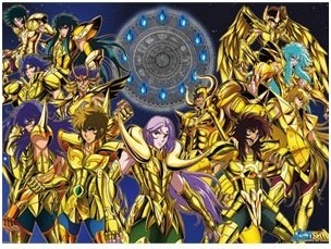 Saint Seiya - Poster des Chevaliers d'or - Grand Format  - Goodies